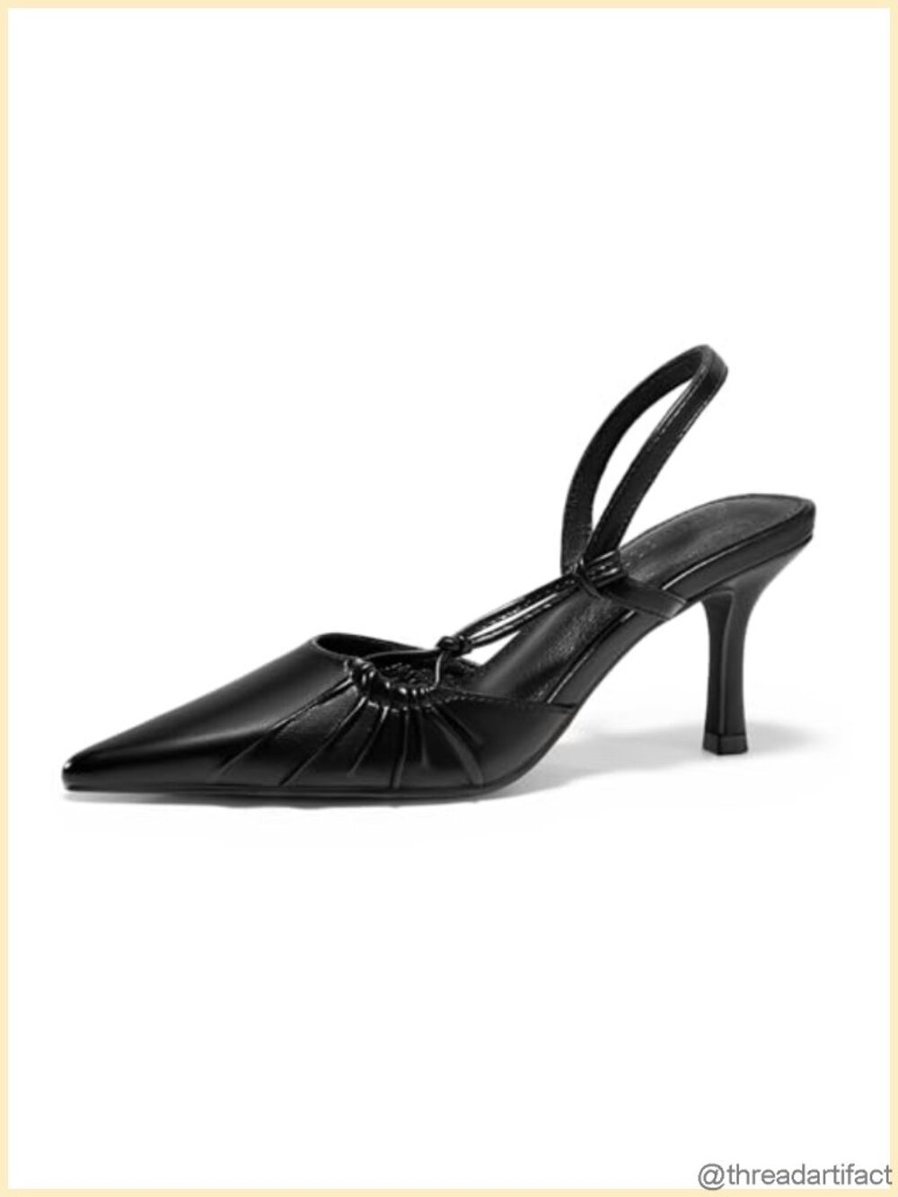 Slingback Kitten Heels Closed Pointed Toe Pumps D'Orsay Wedding Dress Shoes